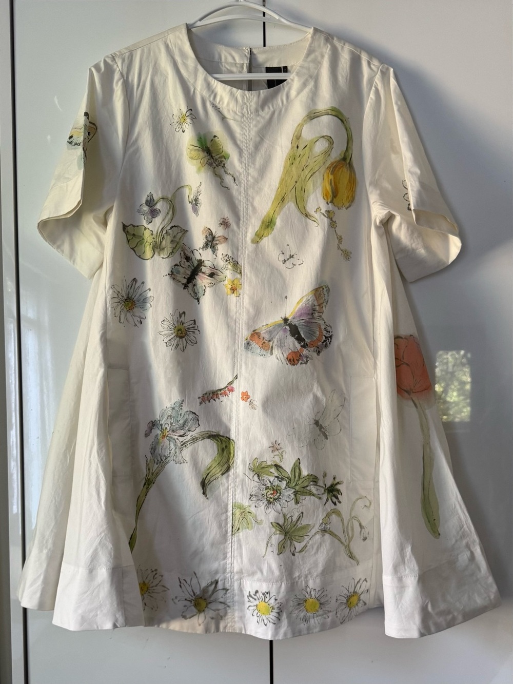 NWT Size S - Emmy Short-Sleeve Swing Mini Dress by Maeve w Pockets - Picture 16 of 16